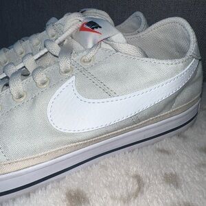 Nike Women’s White and Tan Sneakers